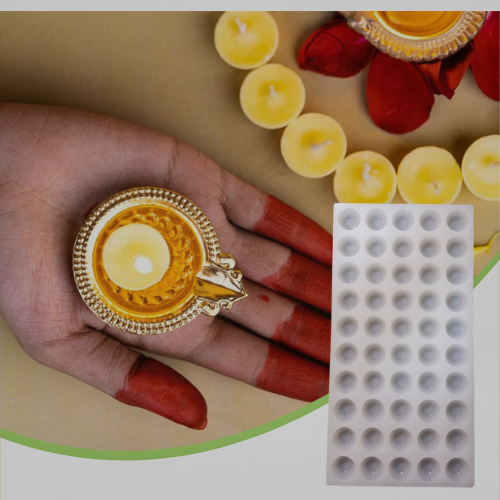 SILICOMOLDS - 6GMS - GHEE DIYA MOLD - 50 CAVITIES - URP106-GM